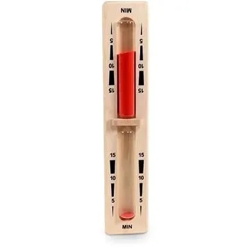 Eliga - přesýpací hodiny do sauny 15min. Červený písek_1 (AD11543)