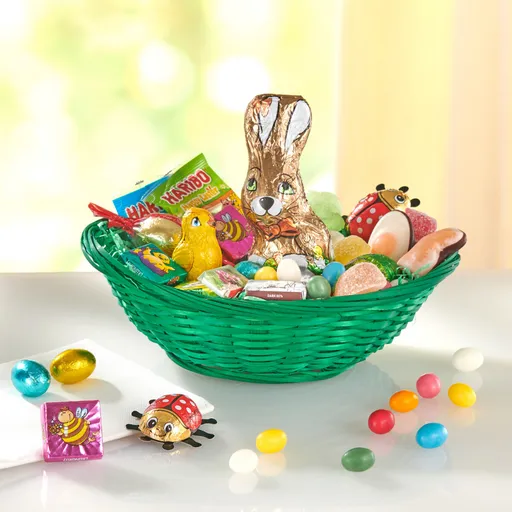 Velikonoční košík s cukrovinkami