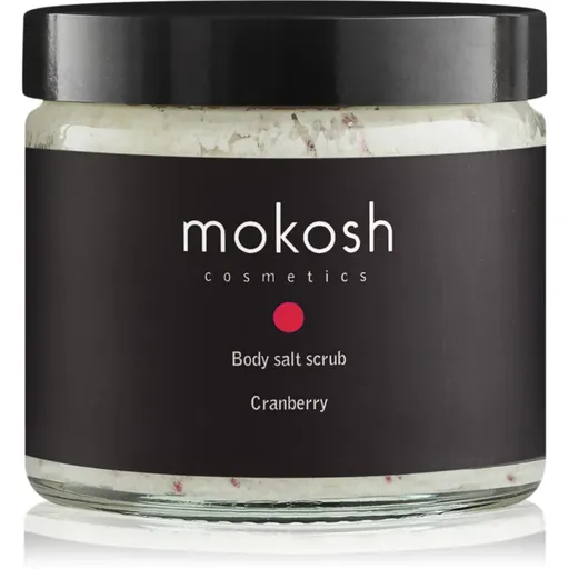 Mokosh Cranberry tělový peeling se solí 300 g