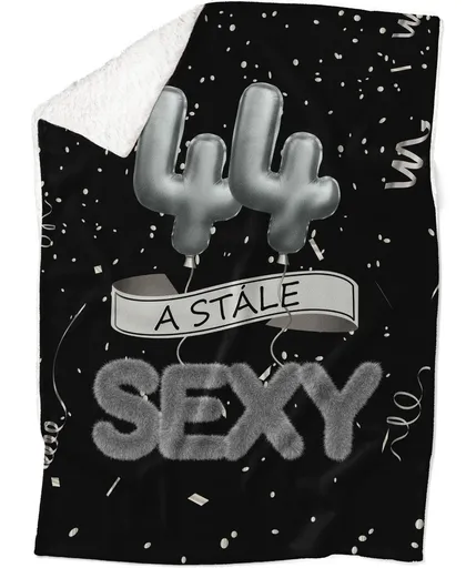 Deka Stále sexy – Černá (věk: 44, Podšití beránkem: ANO)