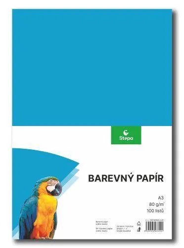 Papír pro výtvarku A3/80g světle modrý 100 listů