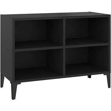 SHUMEE s kovovými nohami černý 69,5 × 30 × 50 cm (805933)