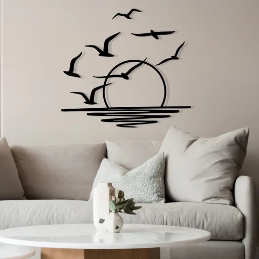 Dekorativní kovový doplněk na zeď Spiaggia