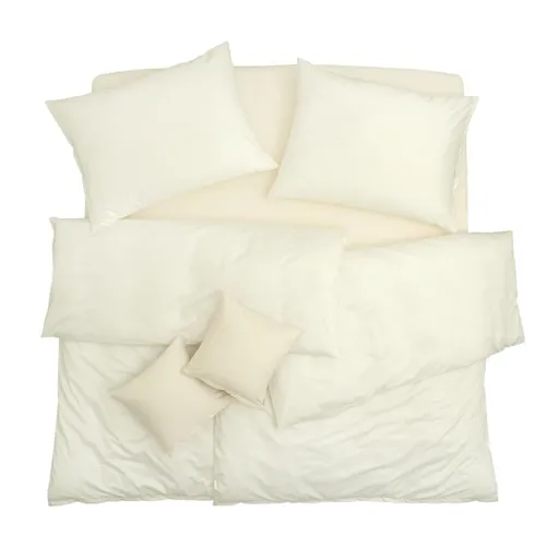 SCANquilt povlečení EXCLUSIVE TENCEL PLUS smetanová 140 x 200/70 x 90 cm