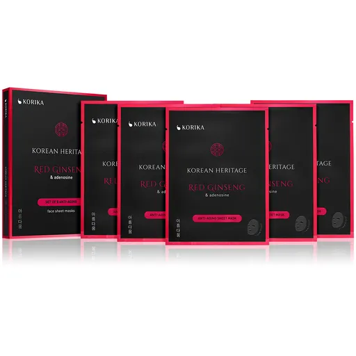 KORIKA Sada plátýnkových masek proti stárnutí Korean Heritage 5 × 25 g