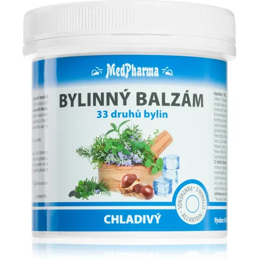 MedPharma Bylinný balzám chladivý přírodní balzám na unavené svaly 250 ml