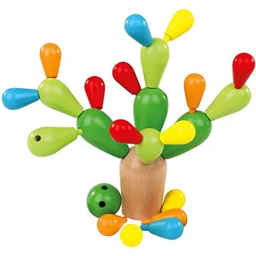 Dřevěný kaktus, balanční hra (4019359704213)