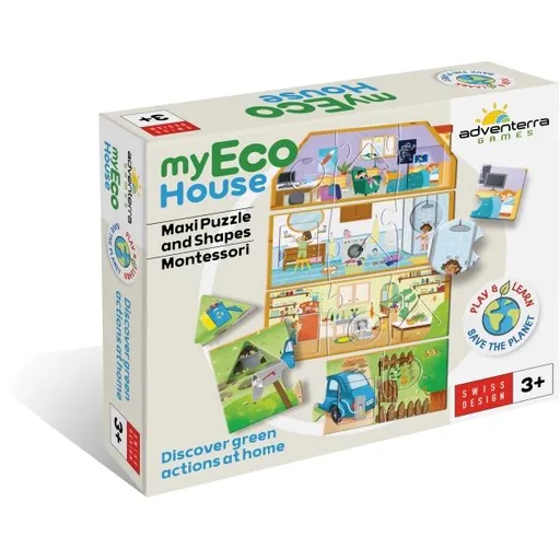 ADVENTERRA GAMES MŮJ EKODŮM Vzdělávací puzzle, mix, velikost