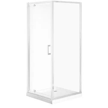 Sprchový kout z tvrzeného skla 70 x 70 x 185 cm stříbrný DARLI, 248007 (BELspr001nad)