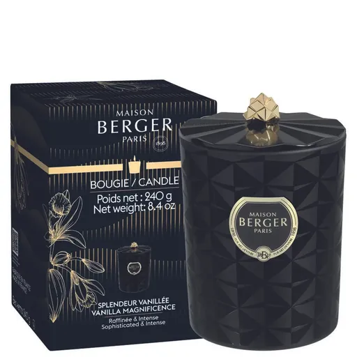 Maison Berger Paris Vonná svíčka Kali černá Vanilla Magnificence (Candle) 240 g