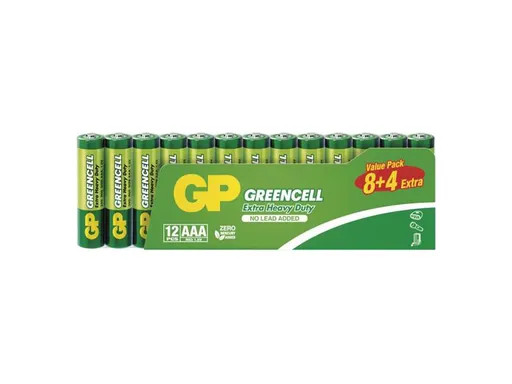 Baterie AAA (R03) Zn-Cl GP Greencell  12ks
