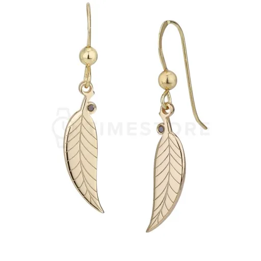 Stříbrné náušnice z růžového zlata, s diamantem TS-EA-0241