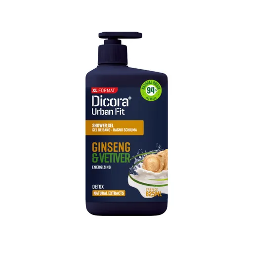 Dicora Urban Fit ENERGY Vetiver & Ginseng sprchový gel vetiver & ženšen 825 ml