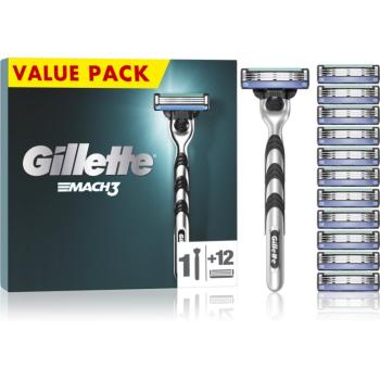 Gillette Mach3 holicí strojek + náhradní břity 12 ks