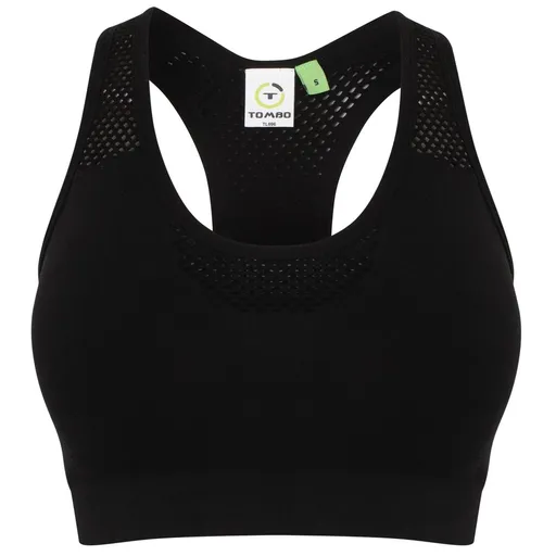 Tombo Dámská sportovní bezešvá podprsenka - Černá | XS