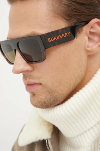 Sluneční brýle Burberry MICAH pánské, hnědá barva, 0BE4397U