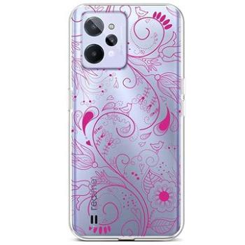 TopQ Kryt Realme C31 silikon Pink Ornament 74409 (Sun-74409)