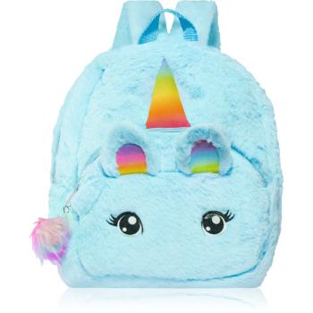 BrushArt KIDS Fluffy unicorn backpack Large detský batoh Blue (29 x 33 cm) 1 ks