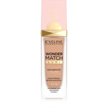 Eveline Cosmetics Wonder Match Lumi hydratační make-up s vyhlazujícím účinkem SPF 20 odstín 25 Sand Beige 30 ml