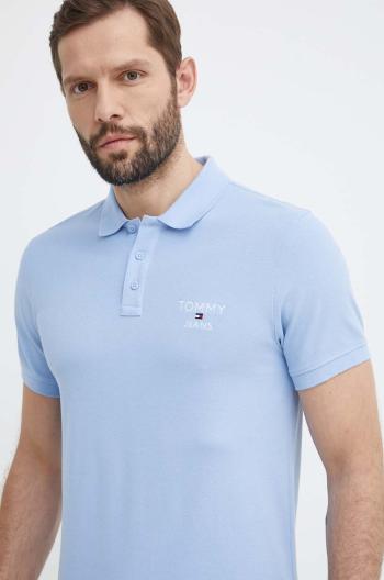 Bavlněné polo tričko Tommy Jeans s aplikací, DM0DM18927