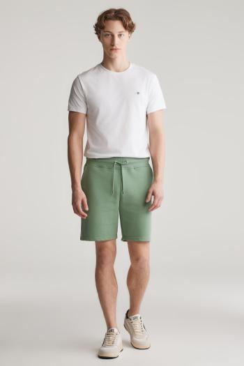 TEPLÁKOVÉ ŠORTKY GANT REG SHIELD SWEAT SHORTS KALAMATA GREEN