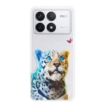 Odolné silikonové pouzdro iSaprio - Leopard With Butterfly - Poco F6 Pro