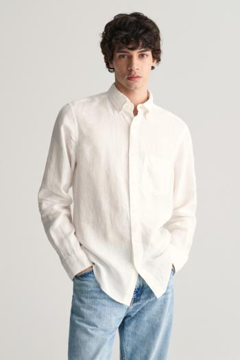 KOŠILE GANT REG LINEN SHIRT WHITE