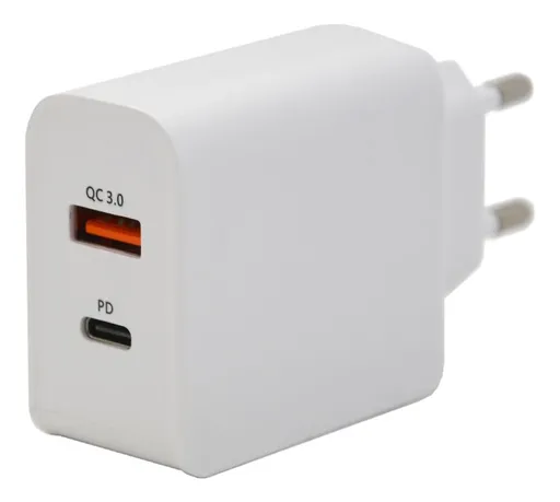 Compass 93209 Zástrčka QUICK CHARGE 3.0 230V USB-A / USB-C 18W
