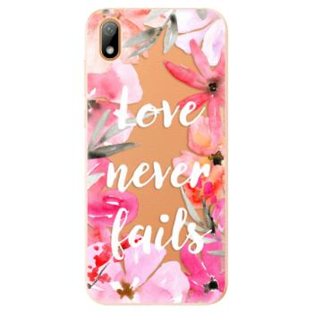 Odolné silikonové pouzdro iSaprio - Love Never Fails - Huawei Y5 2019