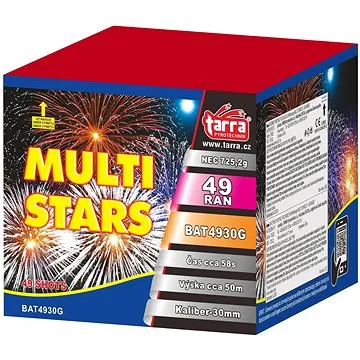 Ohňostroj - baterie výmetnic multi stars 49 ran  (8595596311583)