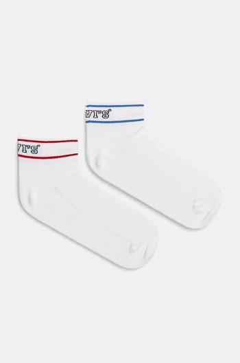 Ponožky Levi's 2-pack bílá barva, 37157-1136