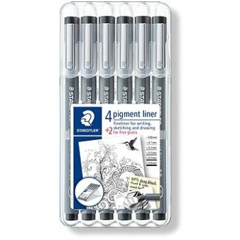 STAEDTLER Pigment Liner černý, 6 velikostí hrotu (4007817308356)