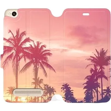 Flipové pouzdro na mobil Xiaomi Redmi 4A - M134P Palmy a růžová obloha (5903226092147)
