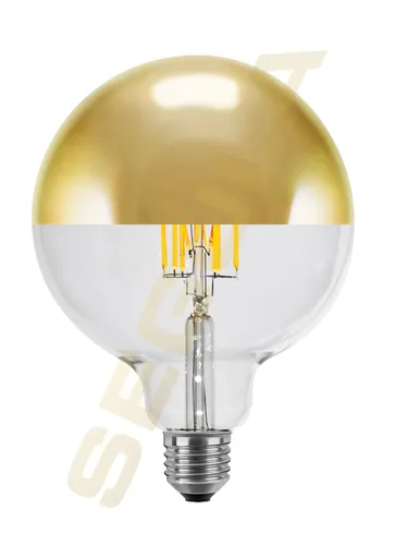 Segula 55491 LED koule 125 zrcadlový vrchlík zlatá E27 6,5 W (45 W) 550 Lm 2.700 K