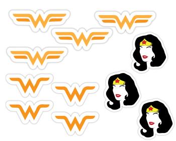 Personal Personalizované zápichy do koláčků - Wonder Woman