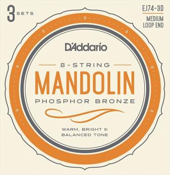 D'Addario EJ74-3D Struny pro mandolínu