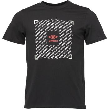 Umbro FTBL BOX GRAPHIC TEE Pánské triko, černá, velikost