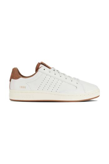 Kožené sneakers boty K-Swiss LOZAN KLUB LTH bílá barva, 97263.926.M