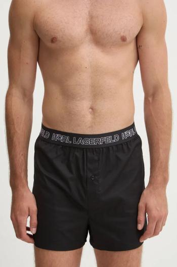 Bavlněné boxerky Karl Lagerfeld 3-pack černá barva, 246M2101