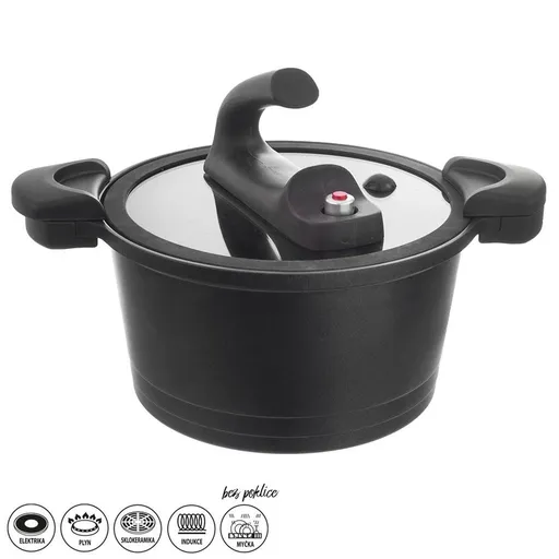 Hrnec GRANDE nízkotlaký pr. 26 cm skleněná poklice - ORION