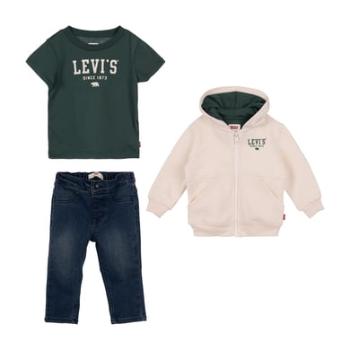 HEATHER Sada mikin Levi's® Core Zip Up Hoodi - OATMEAL