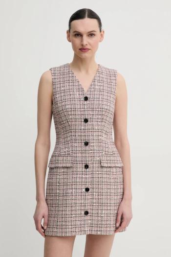 Šaty Theory ružová farba, mini, priliehavá, P0104609