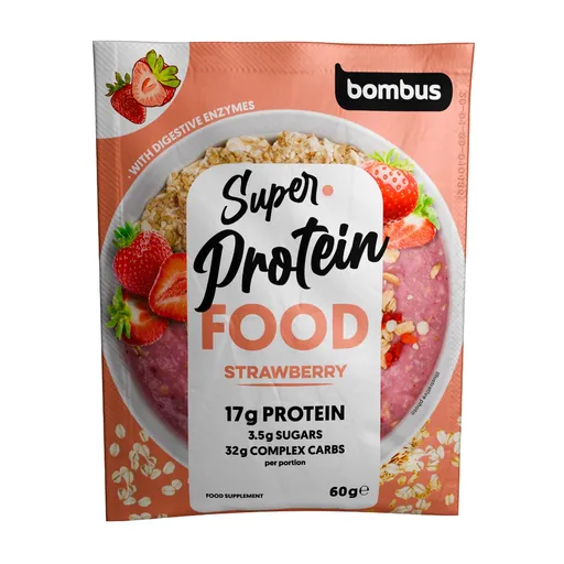 Bombus Super Protein Food Kaše Strawbery 60 g