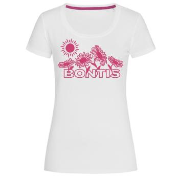 Bontis Dámské tričko DAISIES - Bílá | XL