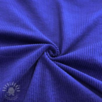 Manšestr 6W WASHED STRETCH cobalt