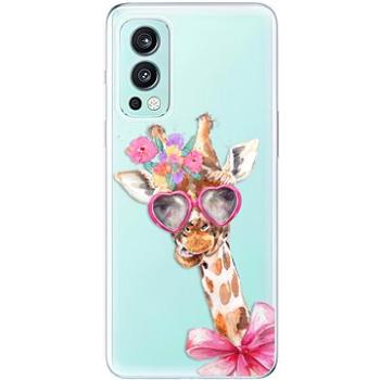 iSaprio Lady Giraffe pro OnePlus Nord 2 5G (ladgir-TPU3-opN2-5G)