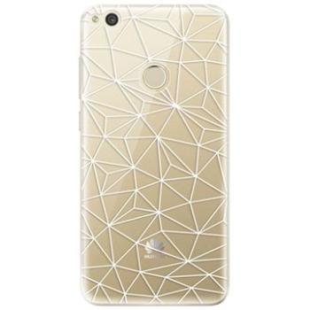 iSaprio Abstract Triangles 03 - white pro Huawei P9 Lite (2017) (trian03w-TPU2_P9L2017)