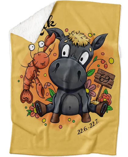 Deka Koňská znamení – rak (Podšití beránkem: ANO)