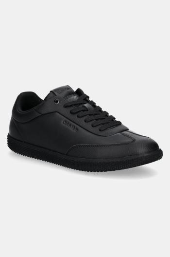 Sneakers boty Calvin Klein LOW TOP LACE UP LTH černá barva, HM0HM01790