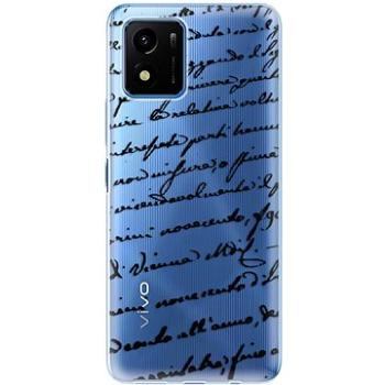 iSaprio Handwriting 01 pro black pro Vivo Y01 (hawri01b-TPU3-VivY01)